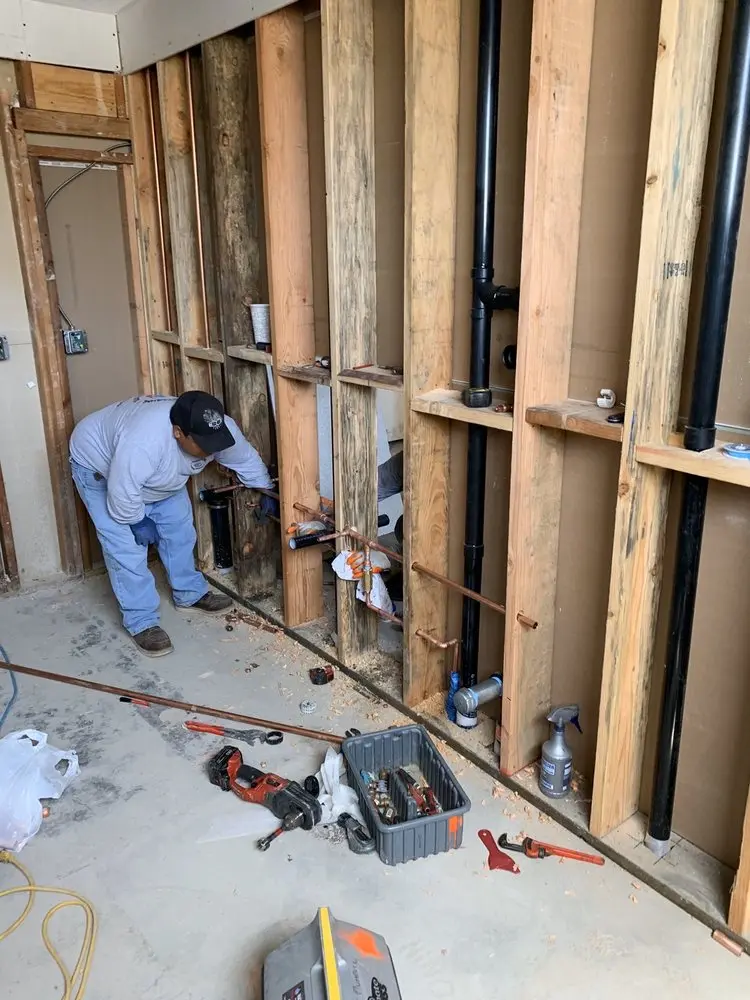 Commercial rough-in plumbing for Gas Line Repair in North Stelton